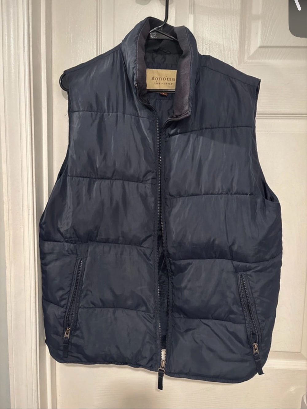 Sonoma Navy Quilted Puffer Vest for Men